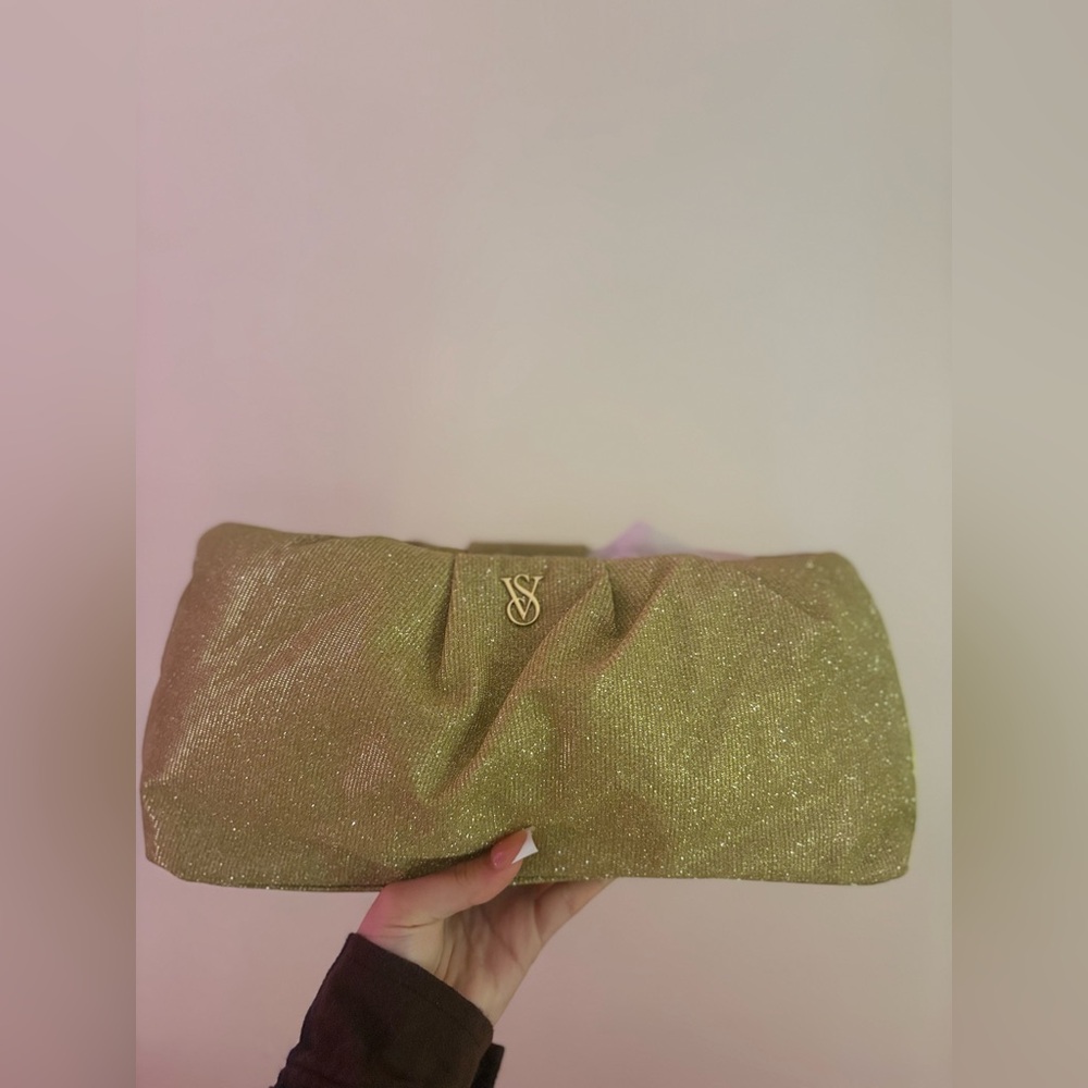 Victoria's Secret Sparkling Gold Clutch